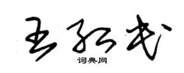 朱锡荣王红民草书个性签名怎么写