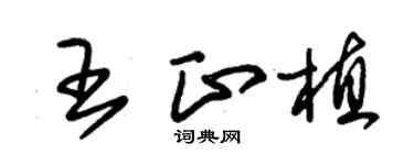 朱锡荣王正植草书个性签名怎么写