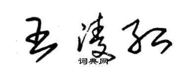 朱锡荣王凌红草书个性签名怎么写