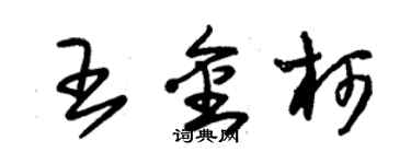 朱锡荣王金柯草书个性签名怎么写