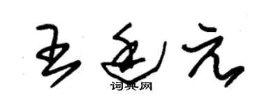 朱锡荣王廷元草书个性签名怎么写