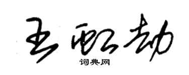 朱锡荣王虹劫草书个性签名怎么写