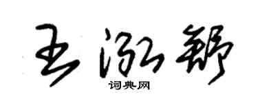 朱锡荣王泓舒草书个性签名怎么写