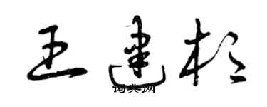 曾庆福王建杉草书个性签名怎么写