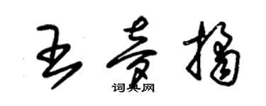 朱锡荣王梦桔草书个性签名怎么写