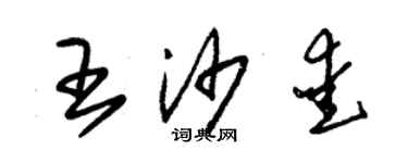 朱锡荣王沙爱草书个性签名怎么写