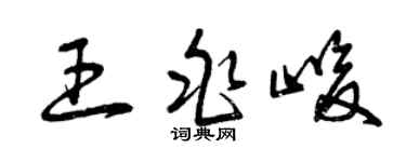 曾庆福王兆峻草书个性签名怎么写
