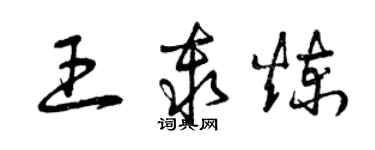 曾庆福王秦炼草书个性签名怎么写