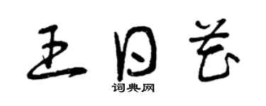 曾庆福王日花草书个性签名怎么写