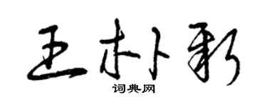 曾庆福王朴新草书个性签名怎么写