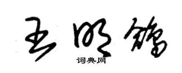 朱锡荣王明鸽草书个性签名怎么写