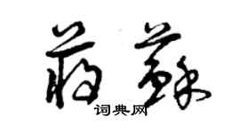 曾庆福蒋苏草书个性签名怎么写