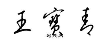 梁锦英王宝青草书个性签名怎么写