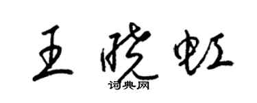 梁锦英王晓虹草书个性签名怎么写