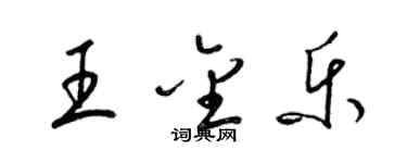 梁锦英王金乐草书个性签名怎么写