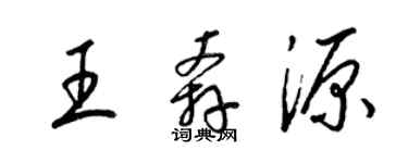 梁锦英王奔源草书个性签名怎么写