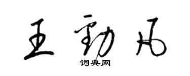 梁锦英王劲凡草书个性签名怎么写
