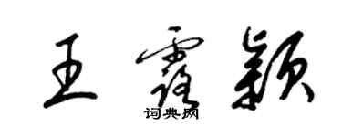 梁锦英王露颖草书个性签名怎么写
