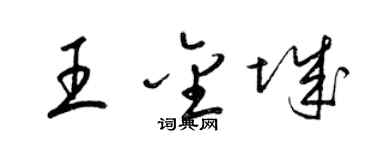 梁锦英王金城草书个性签名怎么写