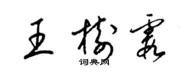 梁锦英王树霞草书个性签名怎么写
