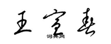 梁锦英王宣春草书个性签名怎么写