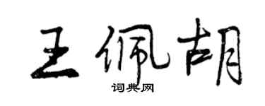 曾庆福王佩胡行书个性签名怎么写