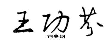 曾庆福王功芬行书个性签名怎么写