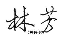 骆恒光林芳行书个性签名怎么写
