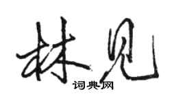 骆恒光林见行书个性签名怎么写