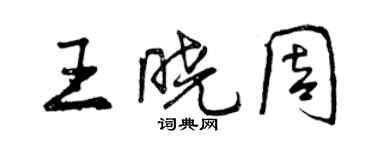 曾庆福王晓周行书个性签名怎么写