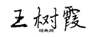 曾庆福王树霞行书个性签名怎么写