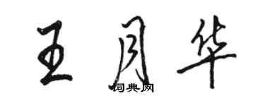 骆恒光王月华行书个性签名怎么写