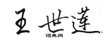 骆恒光王世莲行书个性签名怎么写