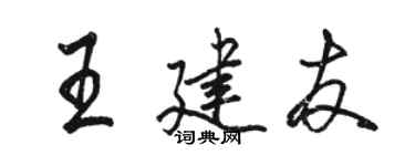 骆恒光王建友行书个性签名怎么写