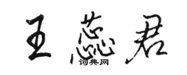 骆恒光王蕊君行书个性签名怎么写
