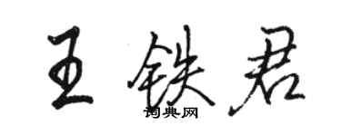 骆恒光王铁君行书个性签名怎么写