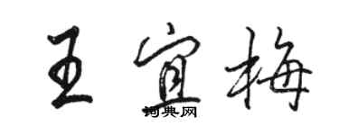 骆恒光王宜梅行书个性签名怎么写