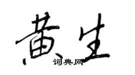 王正良黄生行书个性签名怎么写