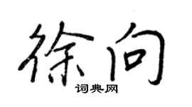 王正良徐向行书个性签名怎么写