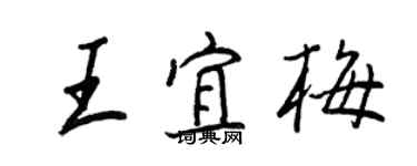王正良王宜梅行书个性签名怎么写