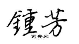 王正良钟芳行书个性签名怎么写