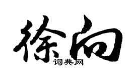 胡问遂徐向行书个性签名怎么写