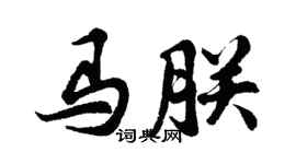 胡问遂马朕行书个性签名怎么写