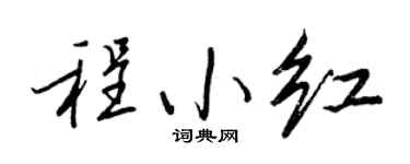 王正良程小红行书个性签名怎么写