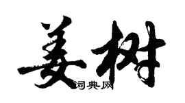 胡问遂姜树行书个性签名怎么写