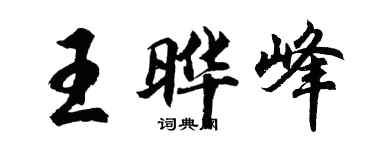 胡问遂王晔峰行书个性签名怎么写