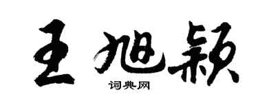 胡问遂王旭颖行书个性签名怎么写