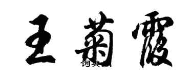 胡问遂王菊霞行书个性签名怎么写