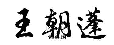 胡问遂王朝蓬行书个性签名怎么写