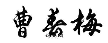 胡问遂曹春梅行书个性签名怎么写